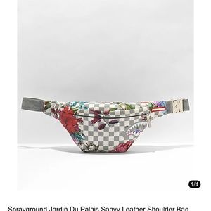 Sprayground Jardin Du Palais Saavy Leather Shoulder Bag NWOT